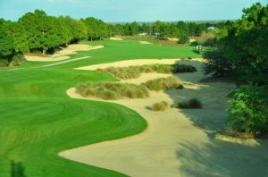 The Southern Dunes Golf & Country Club is located south of Orlando in Haines City.  It is one of Florida’s top public golf courses.  Sporting 5 sets of tees, each one offers its challenges.This is the par 4 17th, 421 yards from the back tees.