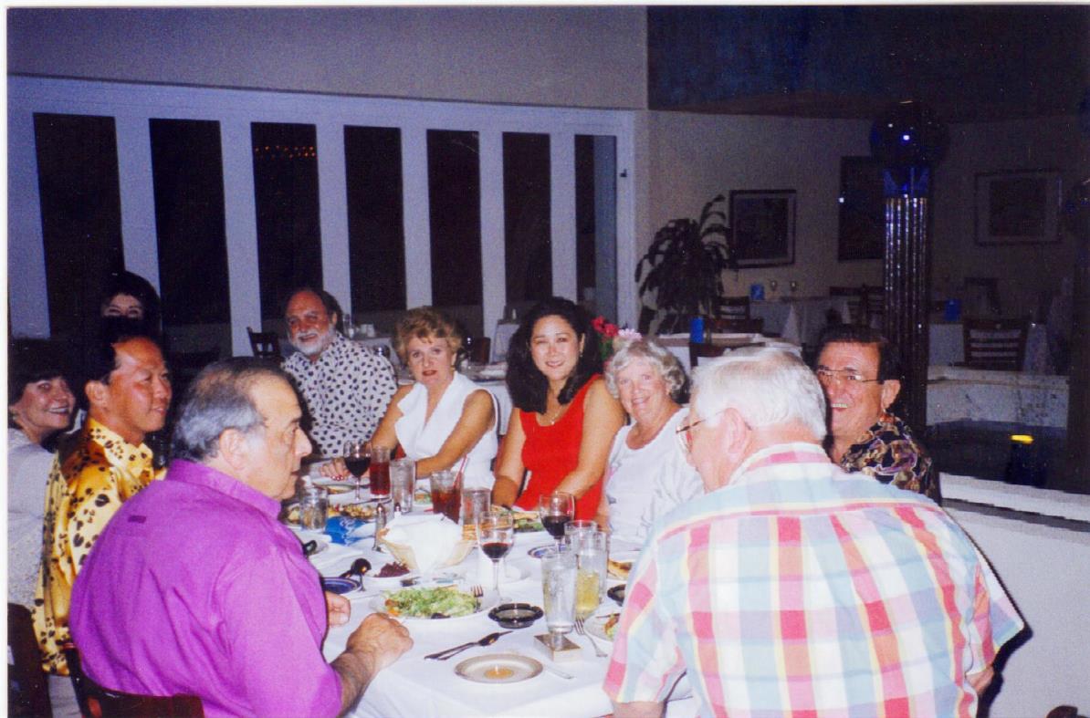 Dinner at Lakers Camp in Hawaii